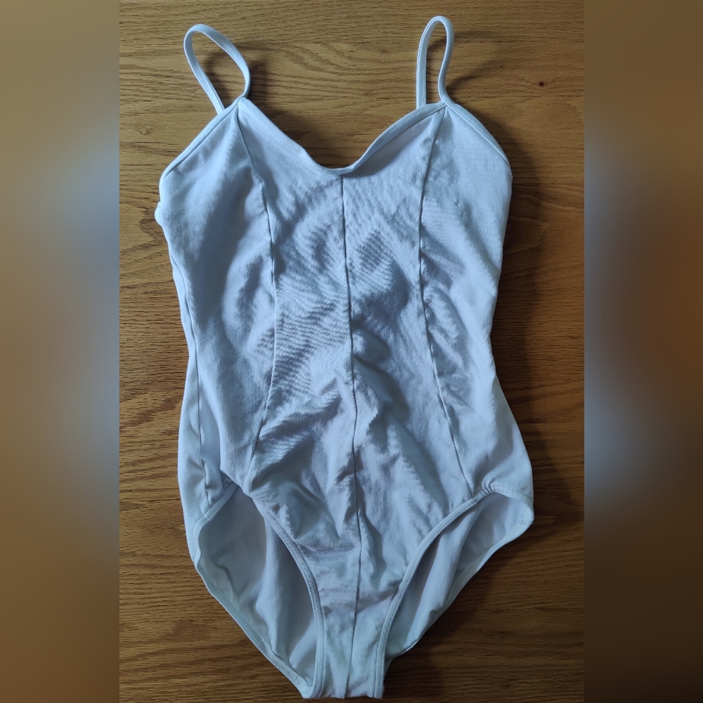 Mirella White Leotard Large